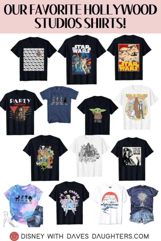 our favorite Hollywood Studios Shirts
