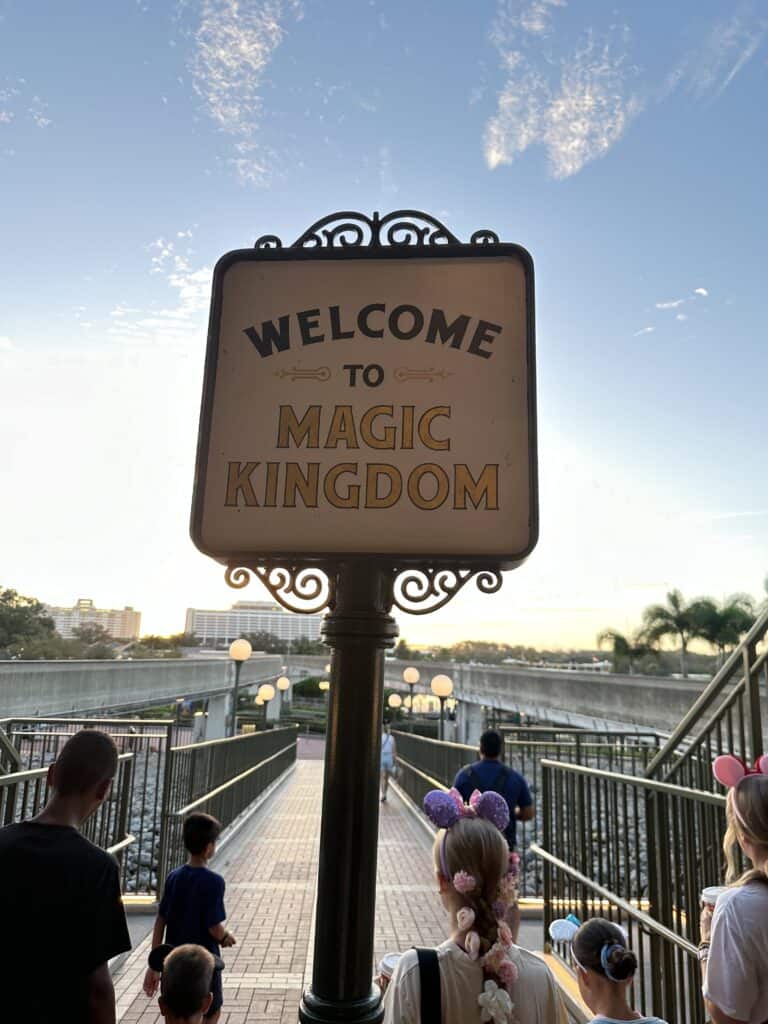 Magic Kingdom Welcome Sign
