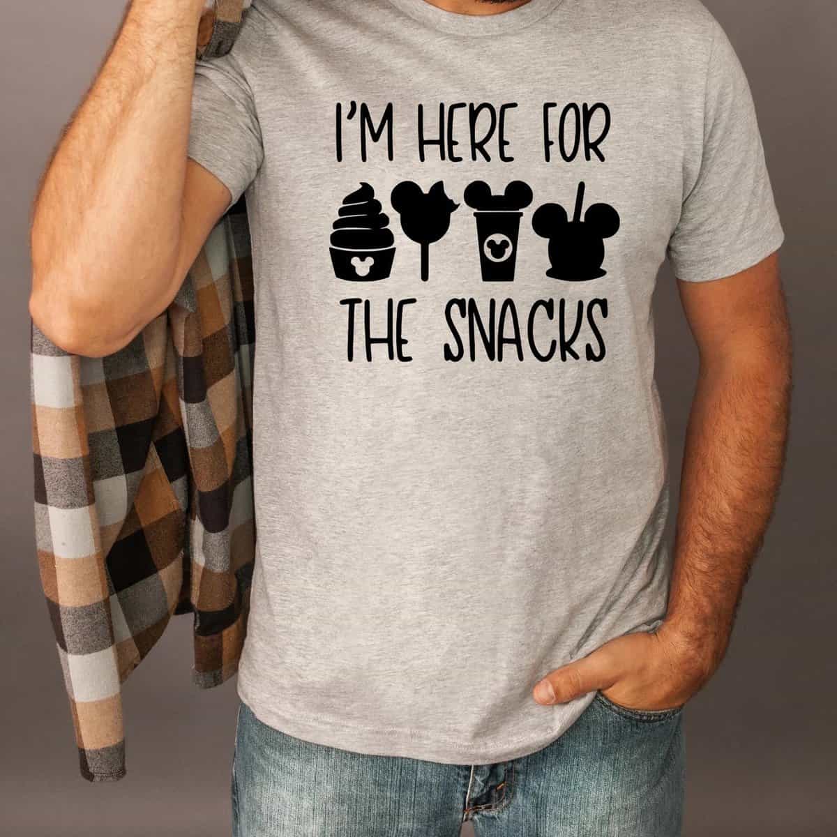 I'm Just Here for the Snacks Funny Magic Kingdom Funny Shirt