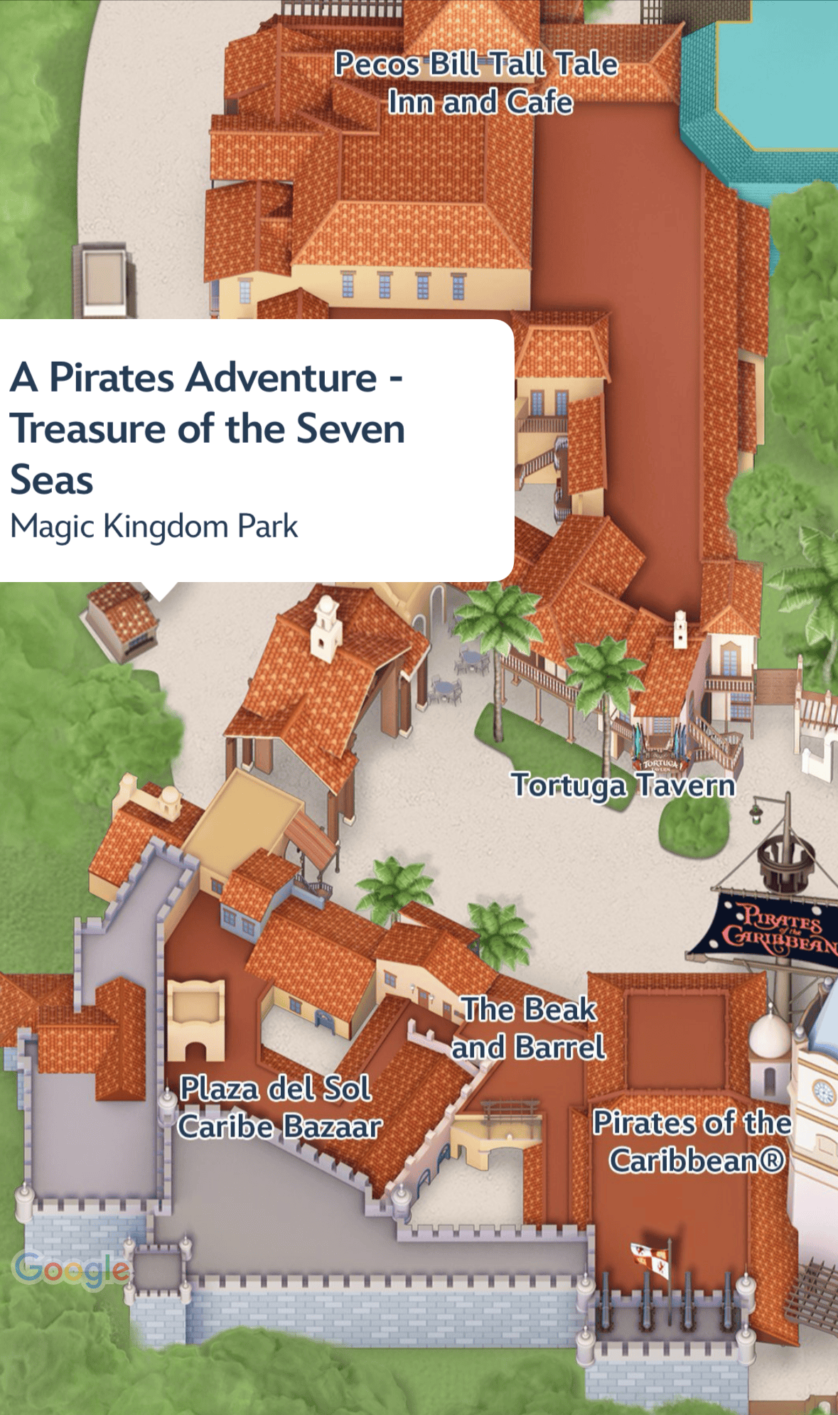 Pirates Adventure Treasures Of The Seven Seas - where it is located